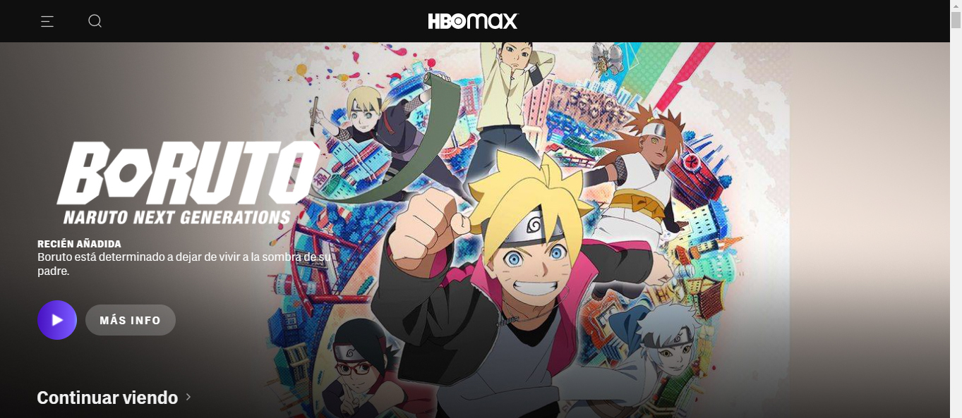 El anime Boruto: Naruto next generations ya se encuentra en HBOmax