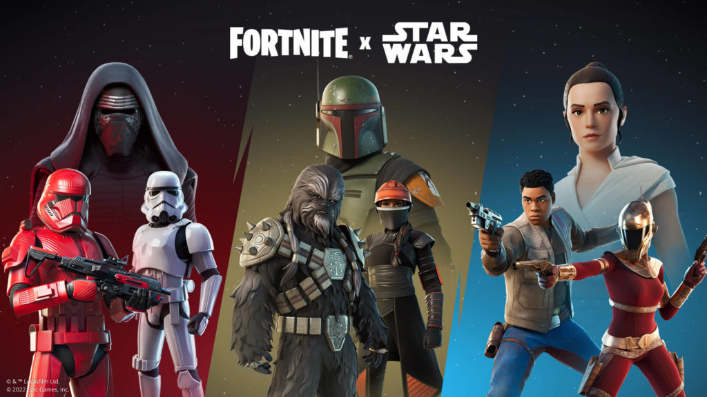 Las skins de Star wars regresan a Fortnite