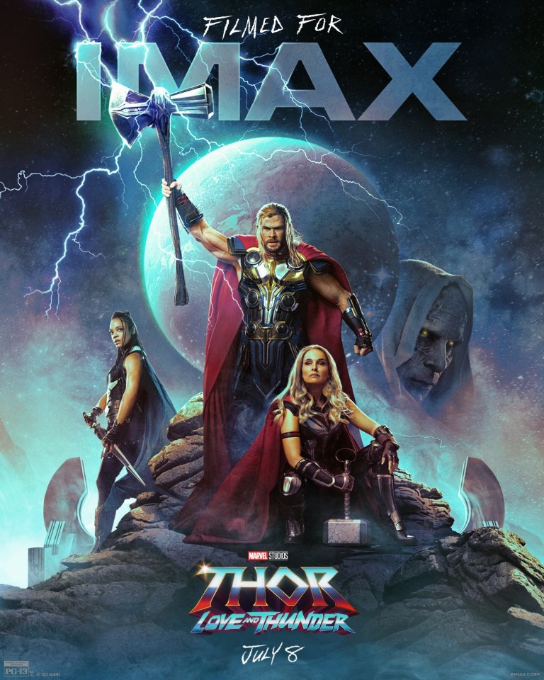 poster imax de Thor love and thunder