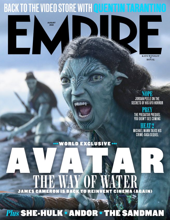 Ronal en la portada Empire Avatar The way of the water