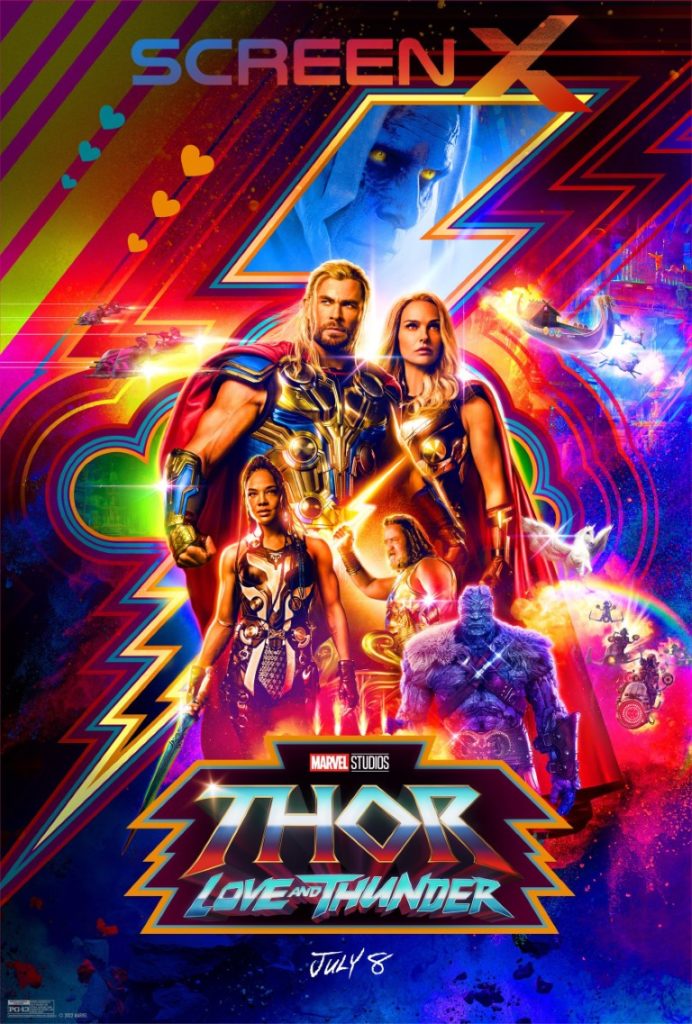 Póster ScreenX  de Thor love and thunder