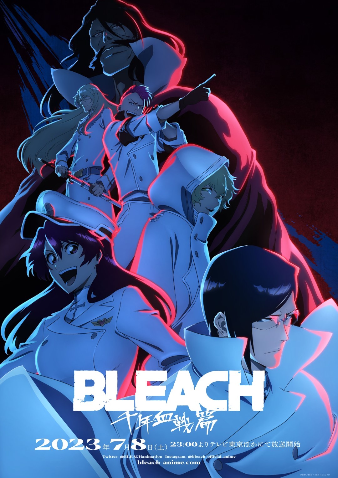 Los Quincy protagonizan el nuevo póster de Bleach thousand year blood war parte 2