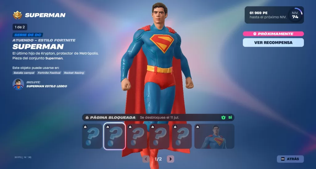 superman fortnite